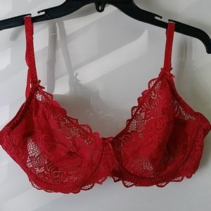 Adore Me Lace Red Bra